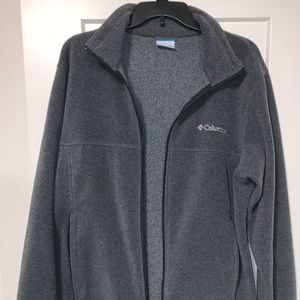 Columbia Grey Fleece Zipper Jacket